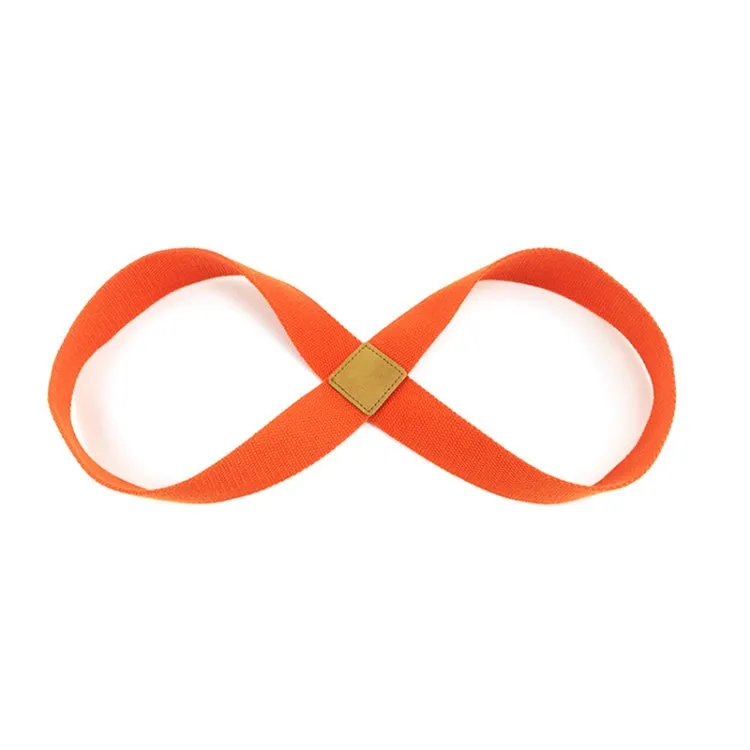 2 PCS Yoga Stretch Belt Cotton Thick Mobius Strip(Orange)