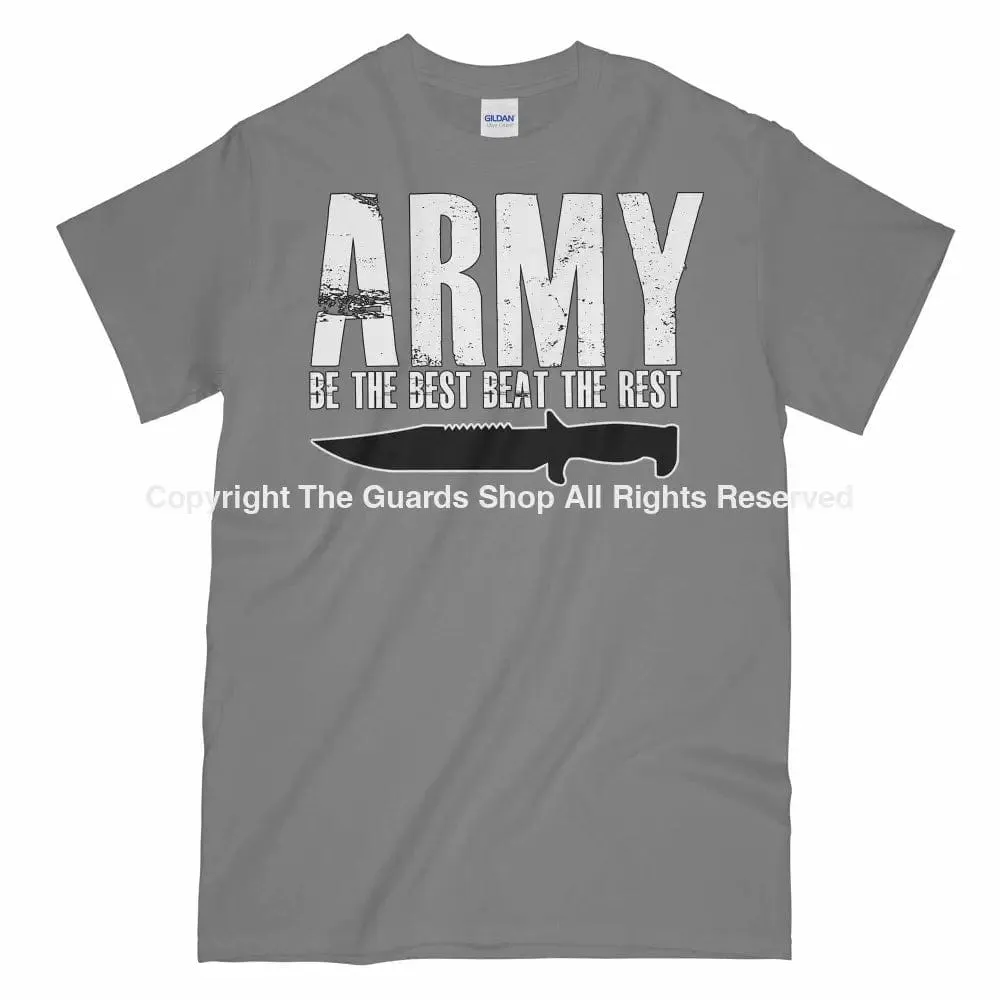 ARMY BE THE BEST BEAT THE REST Printed T-Shirt