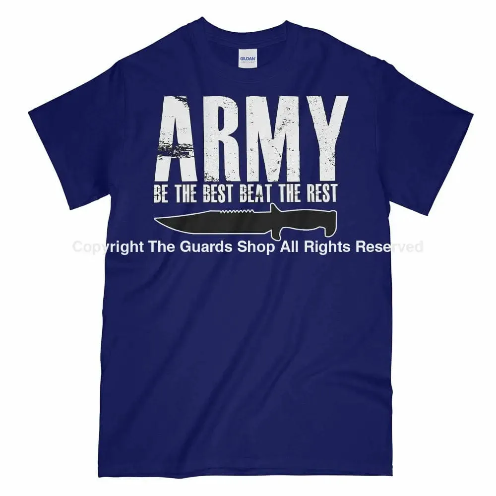 ARMY BE THE BEST BEAT THE REST Printed T-Shirt