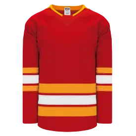 Athletic Knit (AK) H550BA-CAL388B Adult Pro Series - 2019 Calgary Flames Red Hockey Jersey