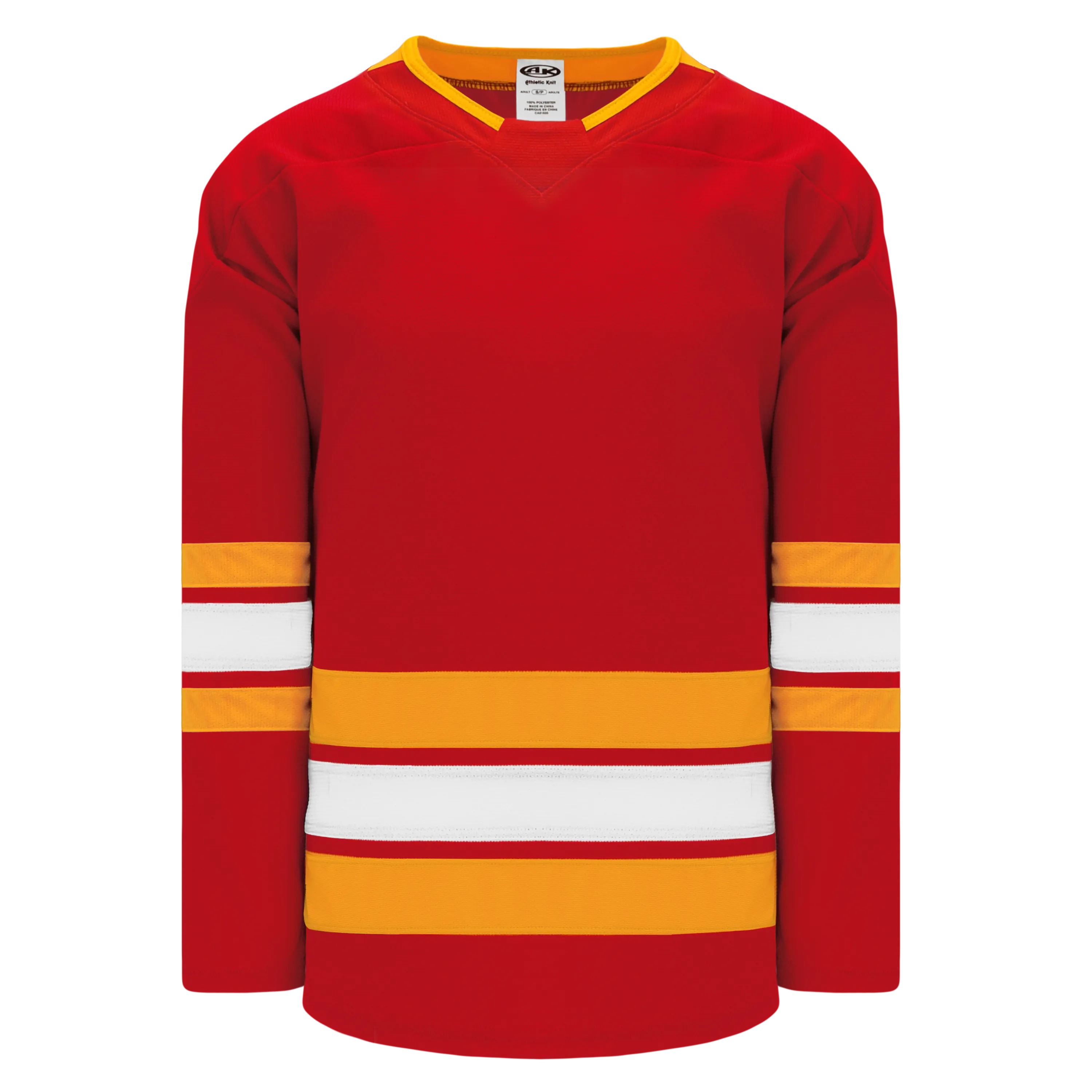 Athletic Knit (AK) H550BA-CAL388B Adult Pro Series - 2019 Calgary Flames Red Hockey Jersey