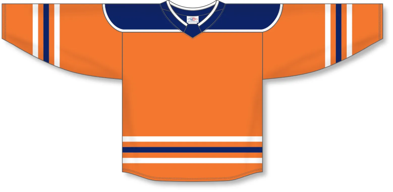 Athletic Knit (AK) H550BY-EDM369B Youth 2017 Edmonton Oilers Orange Hockey Jersey