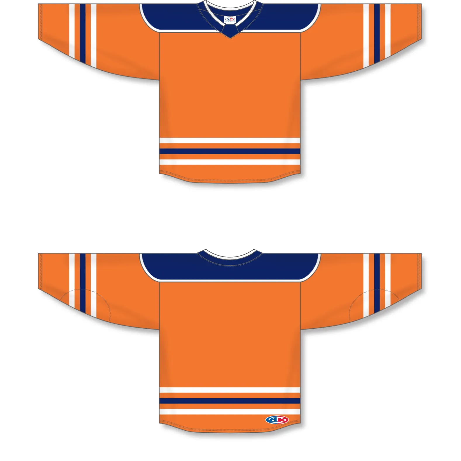 Athletic Knit (AK) H550BY-EDM369B Youth 2017 Edmonton Oilers Orange Hockey Jersey