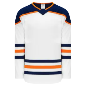 Athletic Knit (AK) H550BY-EDM371B Youth 2017 Edmonton Oilers White Hockey Jersey