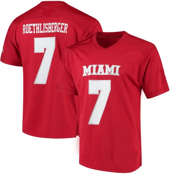 Ben Roethlisberger Miami University RedHawks College Football Throwback Jersey