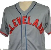 Bob Feller Cleveland Indians Throwback Road Jersey.