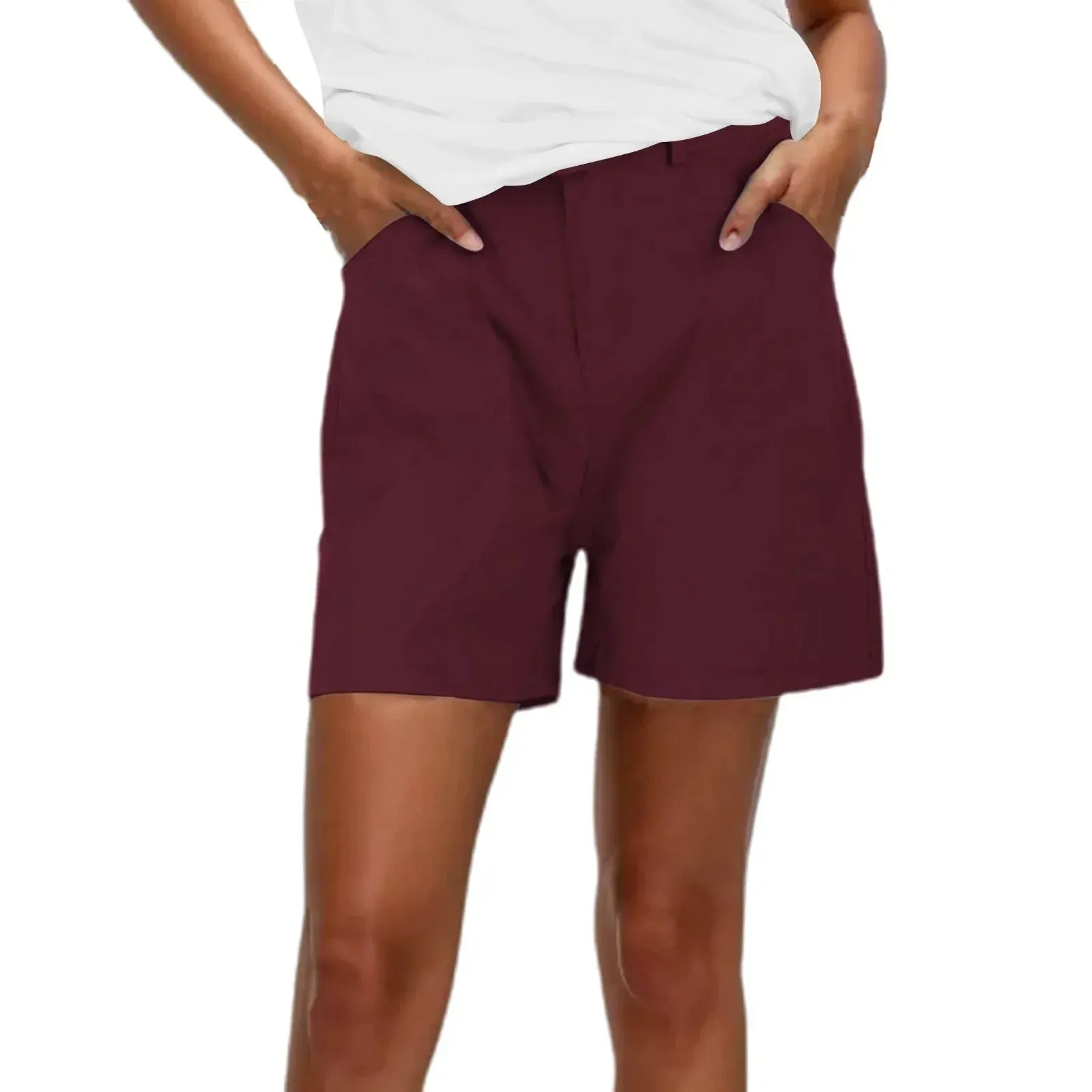 Casual Athletic Chino Stretch Twill Regular Fit Hiking Short for Summer