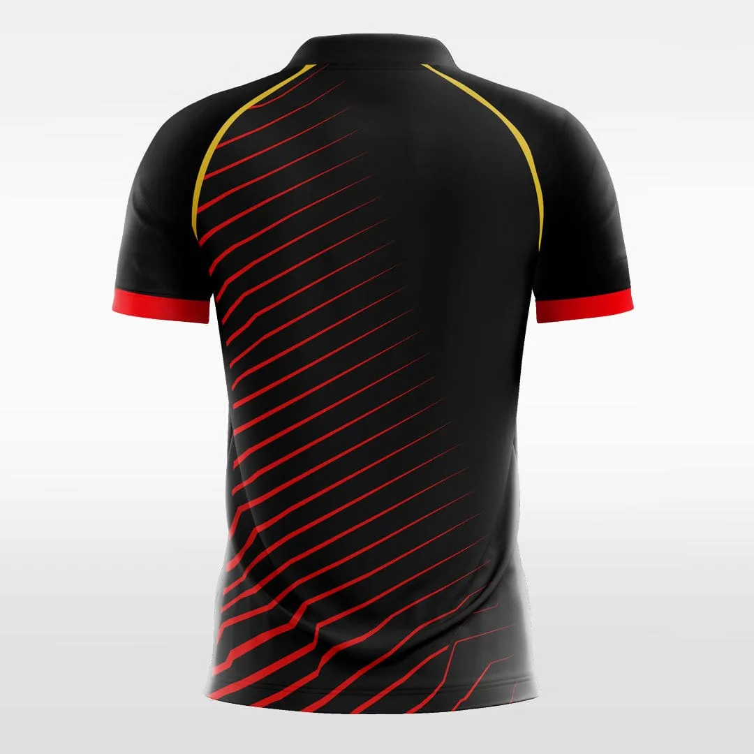 Classic Red twill - Custom Kids Soccer Jerseys Design Black