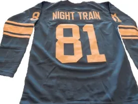 Dick Lane Night Train Detroit Lions Long Sleeve Throwback Football Jersey