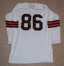 Donte Lavelli Cleveland Browns Long Sleeve Vintage Style Throwback Football Jersey