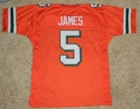 Edgerrin James Miami Hurricanes College Football Throwback Jersey