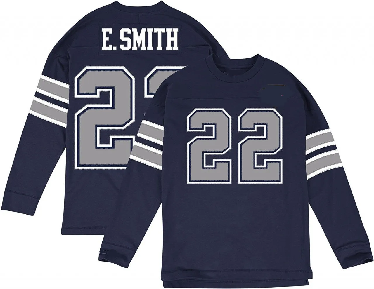 Emmit Smith Dallas Cowboys Long Sleeve Throwback Football Jersey