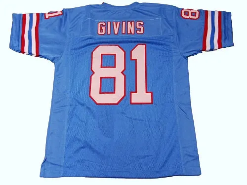 Ernest Givins Houston Oilers Throwback Football Jersey