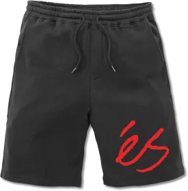 eS Big Script Sweatshorts, Black