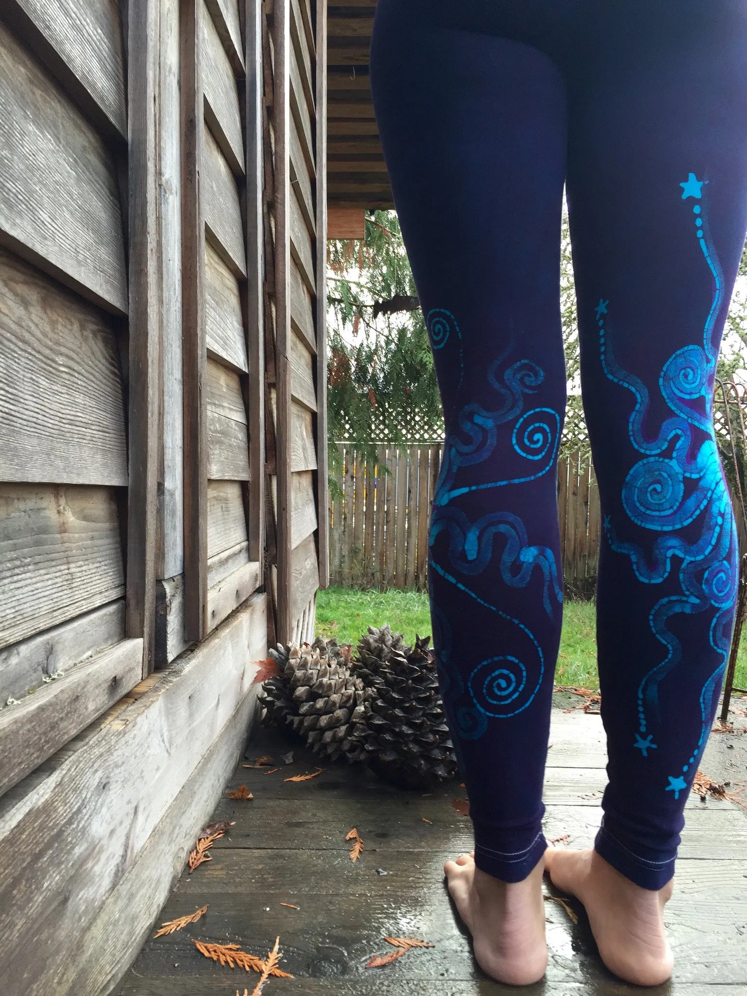 Festival by Moonlight Deep Purple Batik Leggings