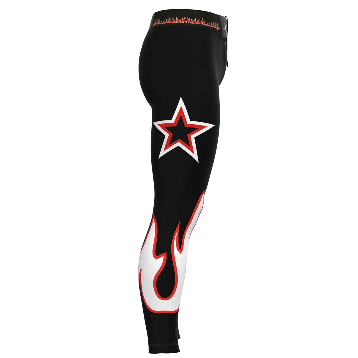 Flames Compression Pants