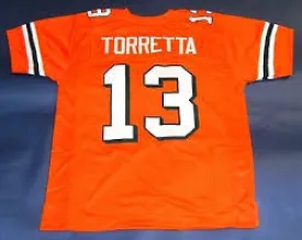 Gino Torretta Miami Hurricanes College Football Throwback Jersey