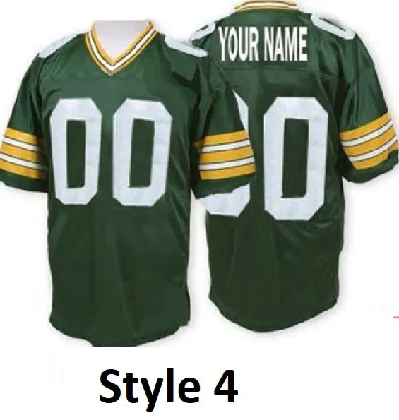 Green Bay Packers Customizable Pro Style Throwback Football Jersey