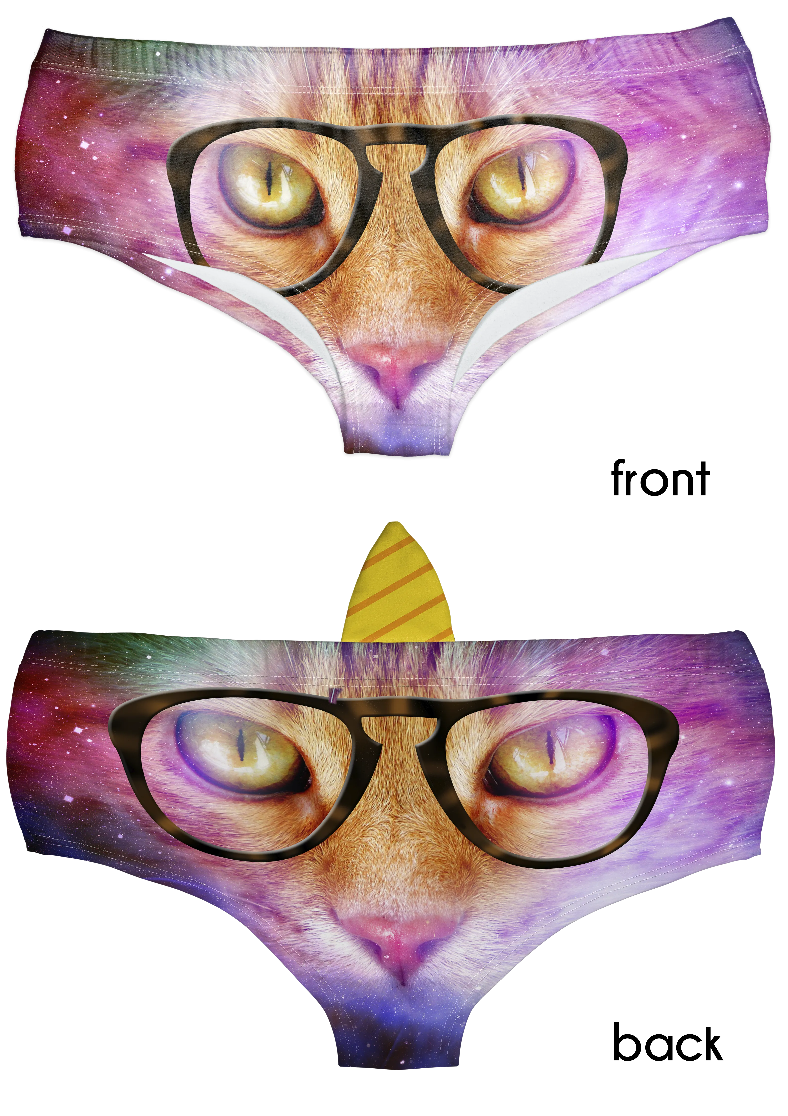 Horn Pantie - Galaxy Nerdy Caticorn (6-10 UK Size)