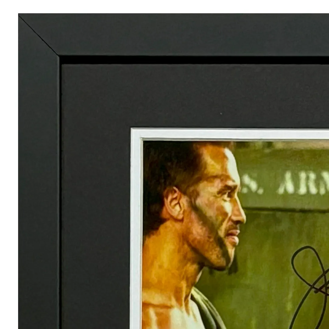 Jesse "The Body" Ventura Signed Arnold Schwarzenegger Framed 8x10 Photo