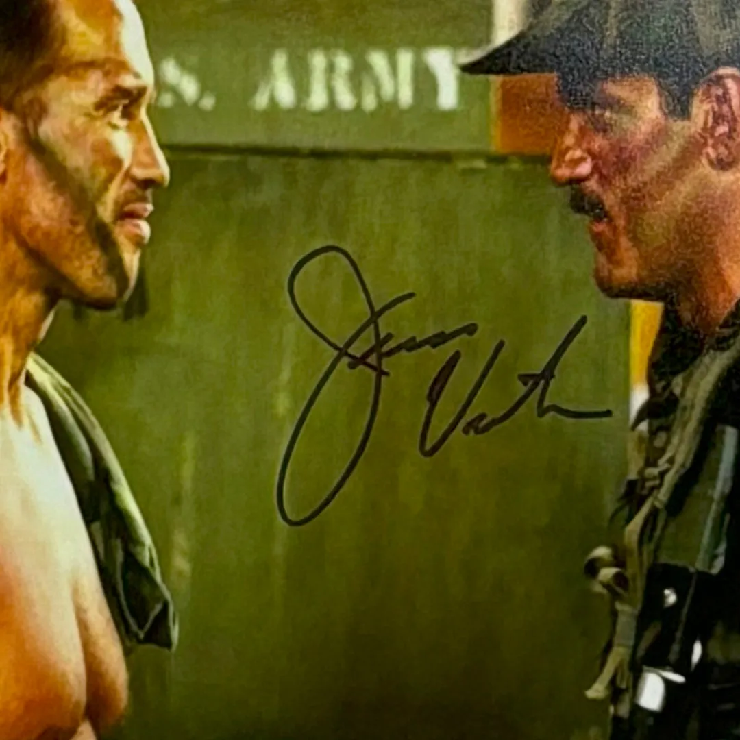 Jesse "The Body" Ventura Signed Arnold Schwarzenegger Framed 8x10 Photo