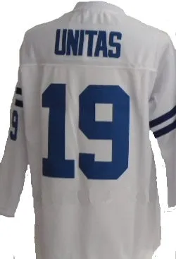 Johnny Unitas Baltimore Colts Long Sleeve Vintage Style Throwback Football Jersey