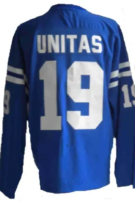 Johnny Unitas Baltimore Colts Long Sleeve Vintage Style Throwback Football Jersey