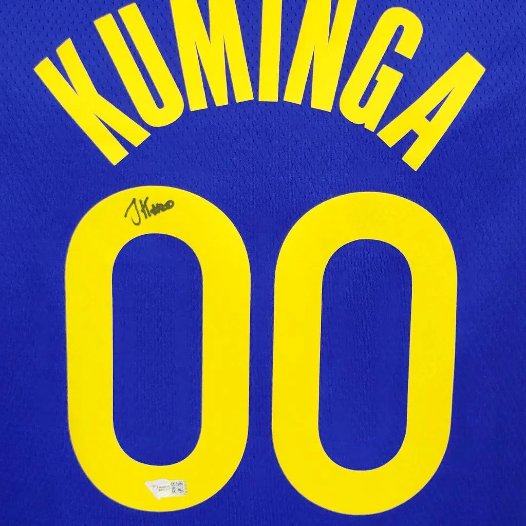 Jonathan Kuminga Signed Warriors Nike Swingman Blue Jersey (Fanatics)