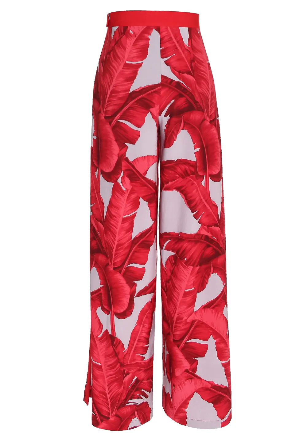 Jungle - Red / Grey Palm Pants (Red)