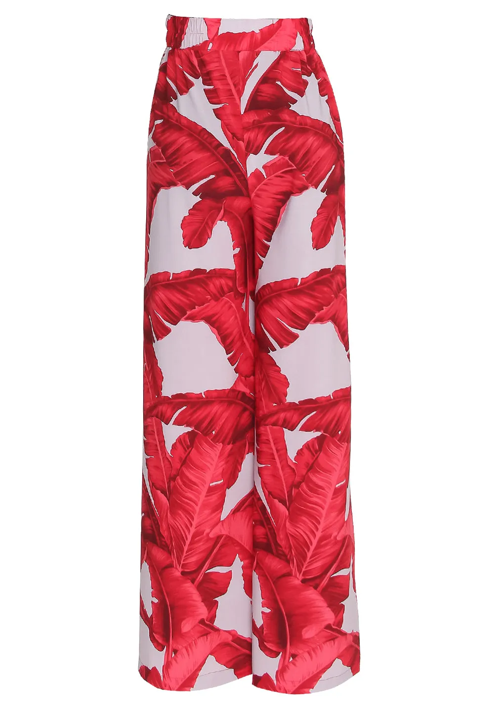 Jungle - Red / Grey Palm Pants (Red)