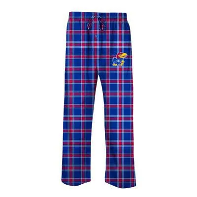 Kansas Jayhawks Concept Sports Blue Sleepwear Adult Sports Pajama Pants