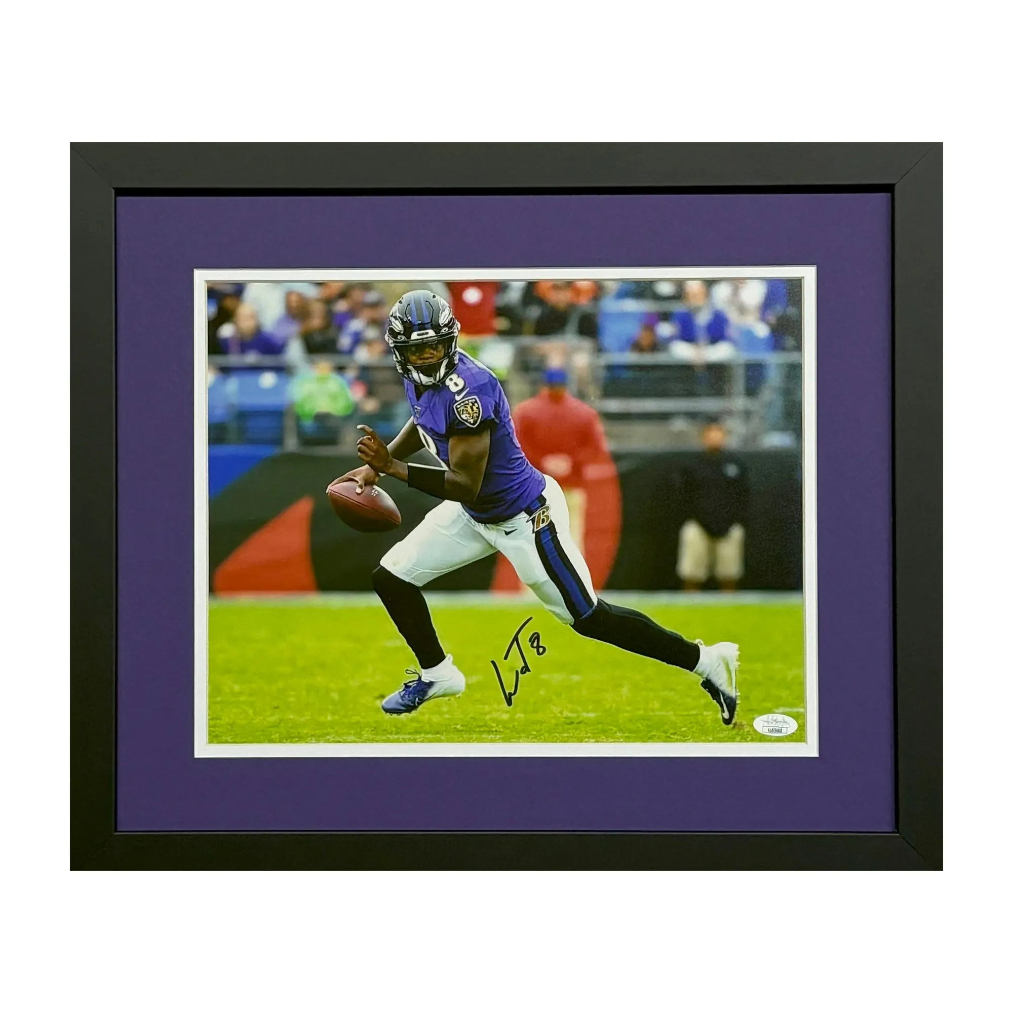 Lamar Jackson Signed Baltimore Ravens Framed 11x14 Photo