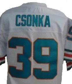 Larry Csonka Miami Dolphins Throwback Football Jersey