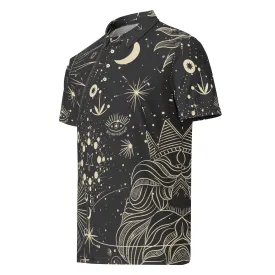 Men’s Slim Fit Polo Shirt Celestial Seeker, lioness-love