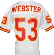 Mike Webster Kansas City Chiefs Throwback Football Jersey