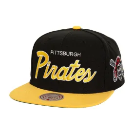 Mitchell & Ness Men's Evergreen Script Pittsburgh Pirates Snapback Hat