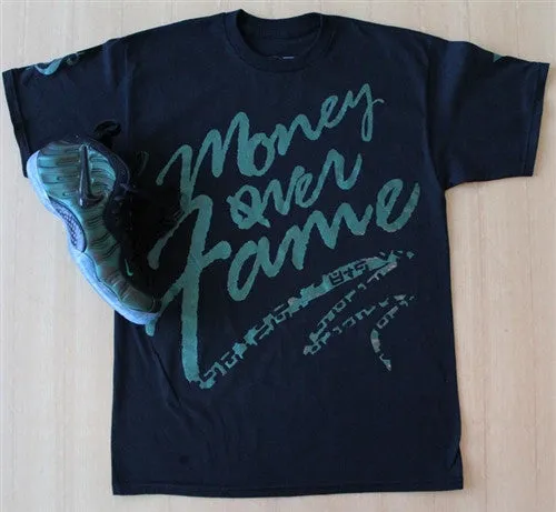 Money Over Fame Dark Pine T Shirt