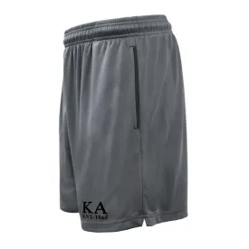 New! Kappa Alpha 7in Grey Pocketed Shorts