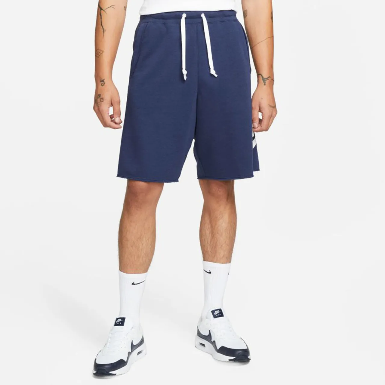 Nike Men's Sportswear Sport Essentials Shorts - Midnight Navy / White