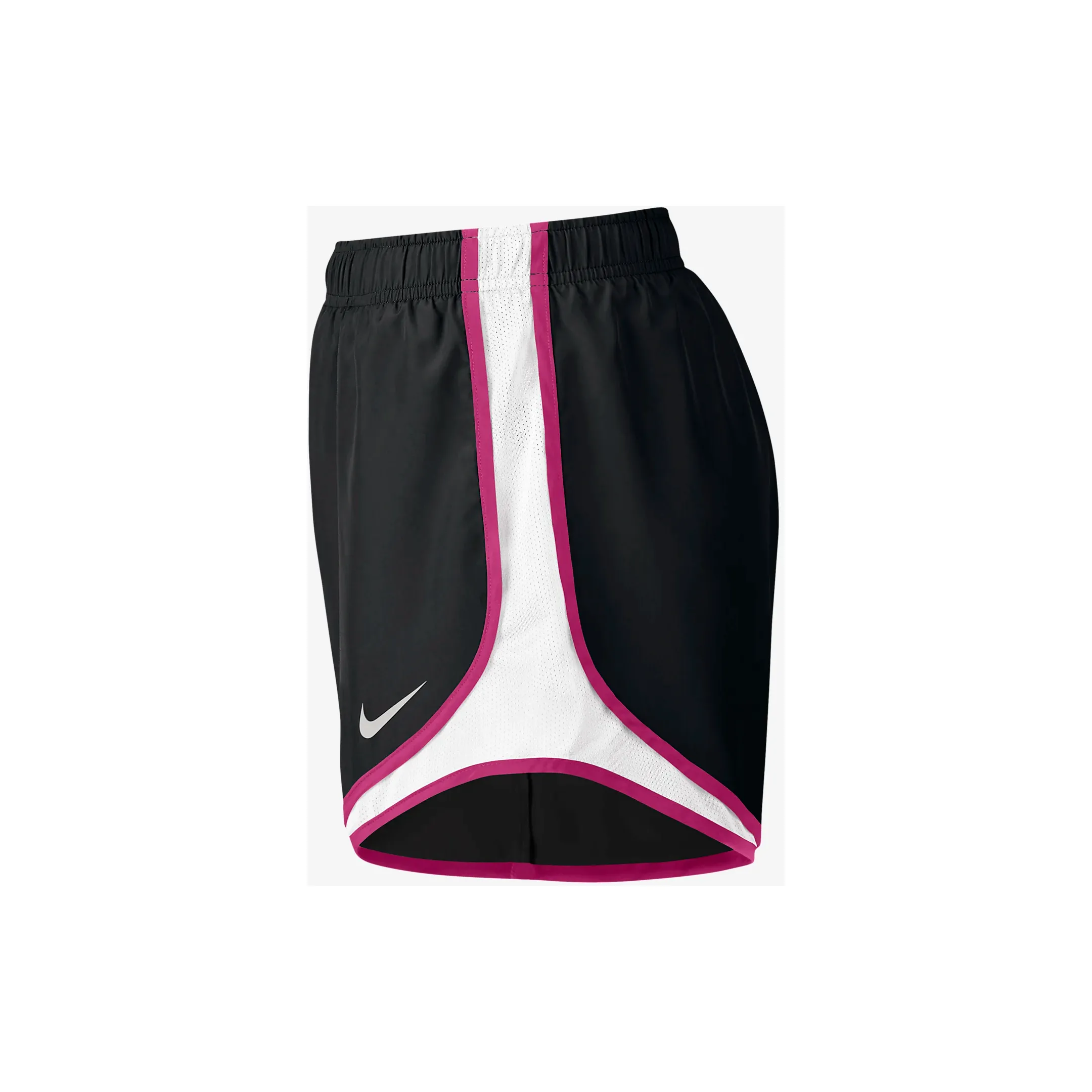 Nike Women's Tempo Shorts - Black / White / Vivid Pink / Wolf Grey