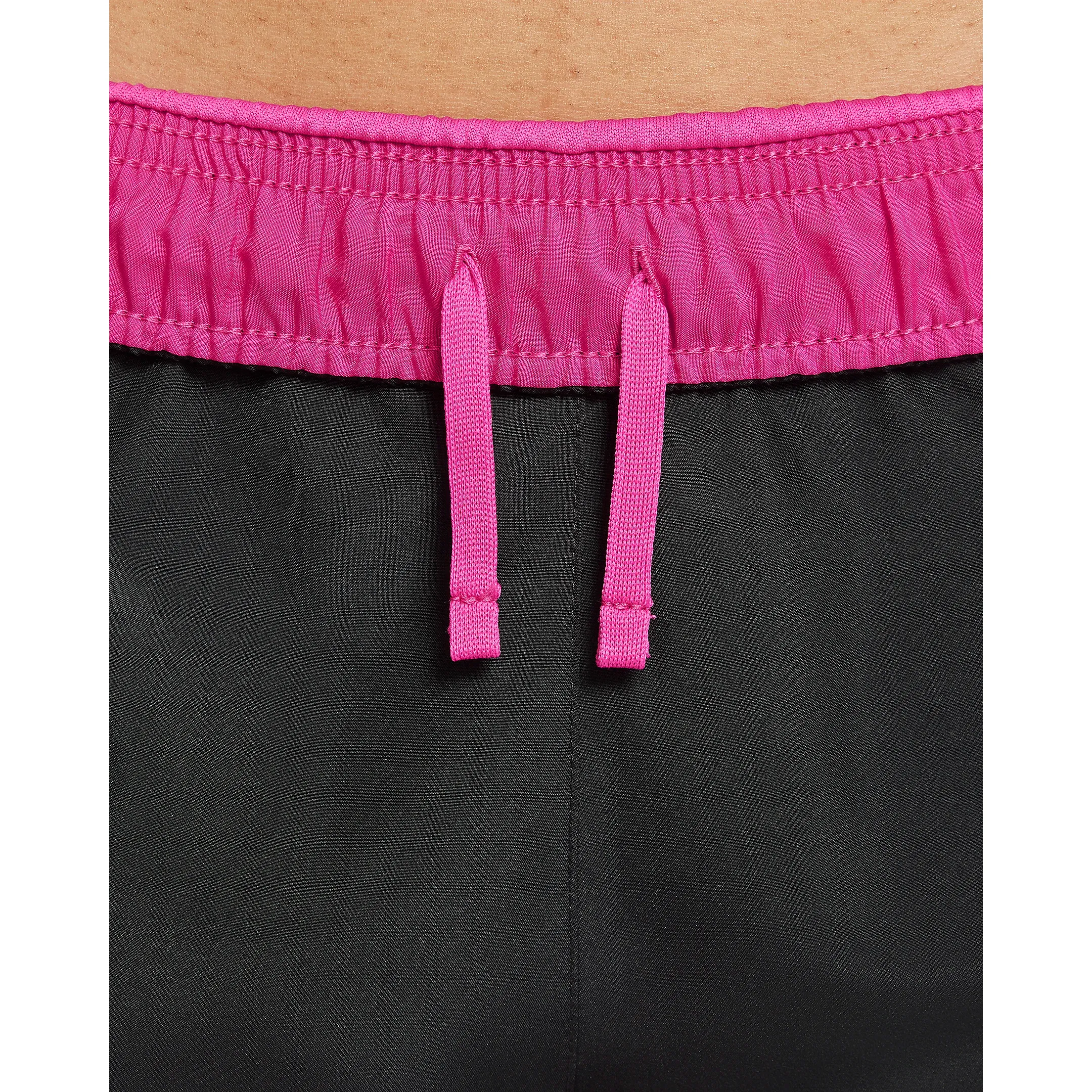 Nike Women's Tempo Shorts - Black / White / Vivid Pink / Wolf Grey