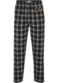 Purdue Boilermakers Adult Plaid Pajama Pants