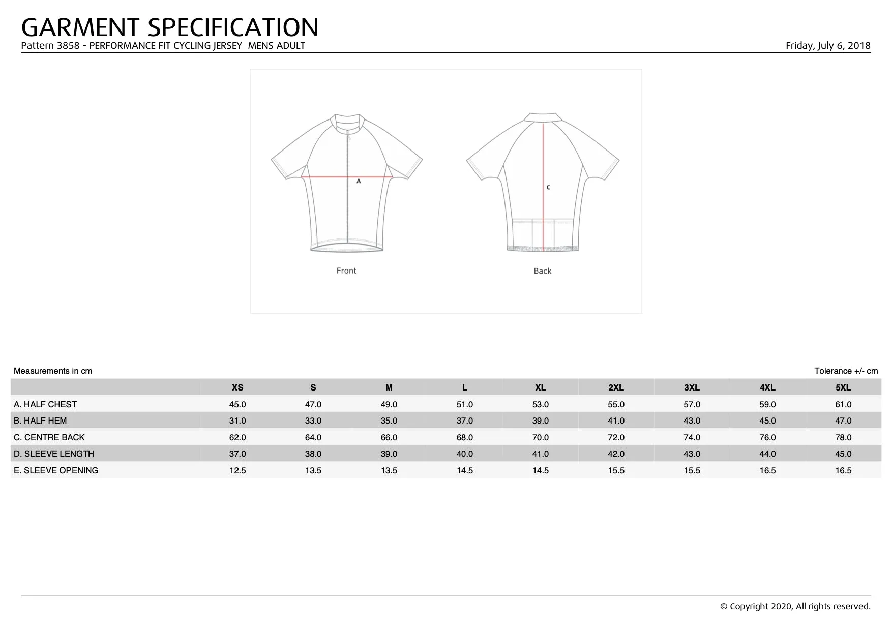 RCDF Cycling Jersey - Men's