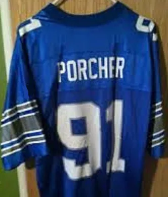 Robert Porcher Detroit Lions Throwback Football Jersey