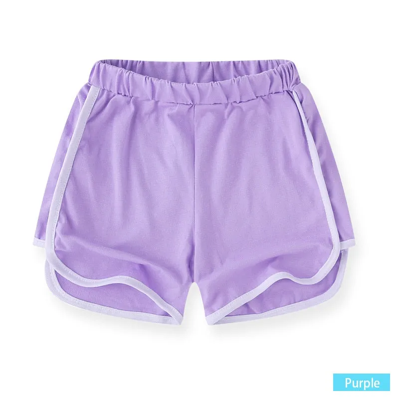 SheeCute girls boys cotton shorts Children Beach Sports Short Pants 4296