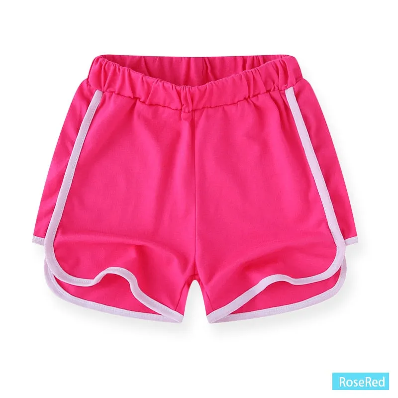 SheeCute girls boys cotton shorts Children Beach Sports Short Pants 4296