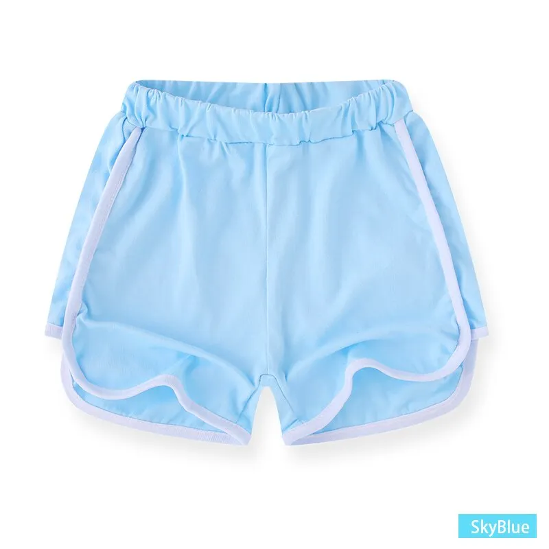 SheeCute girls boys cotton shorts Children Beach Sports Short Pants 4296