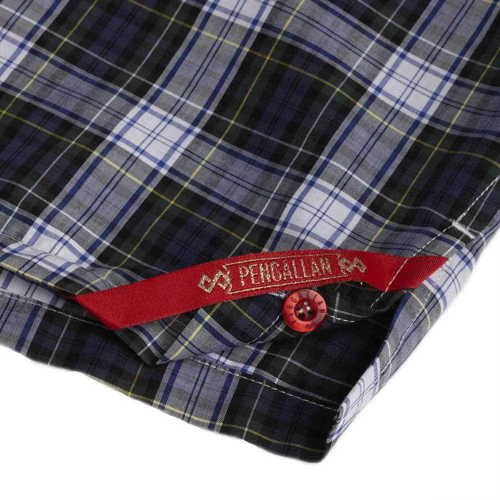 Slim-Fit Boxers Blue/Green Tartan Plaid