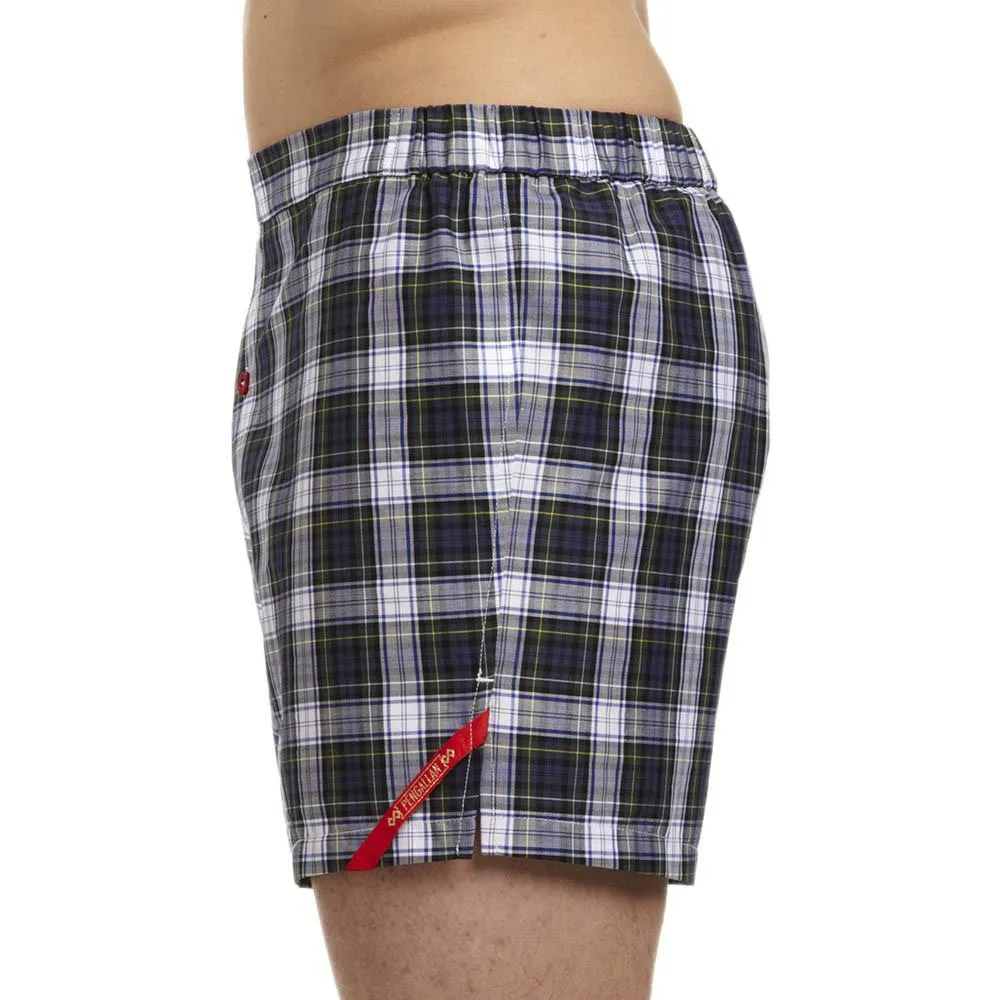 Slim-Fit Boxers Blue/Green Tartan Plaid