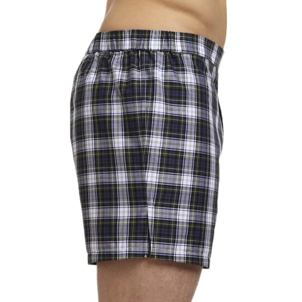 Slim-Fit Boxers Blue/Green Tartan Plaid